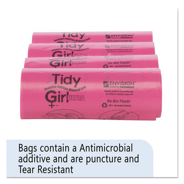 Tidy Girl™ Feminine Hygiene Sanitary Disposal Bags, 4" X 10", Natural, 600-carton freeshipping - TVN Wholesale